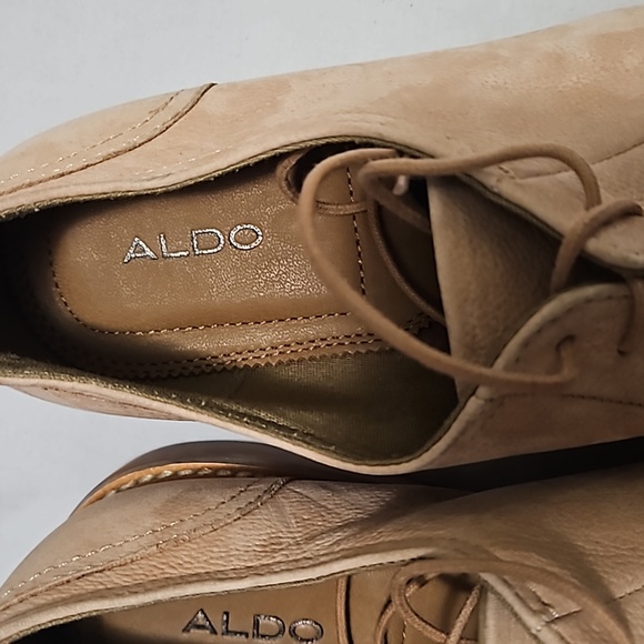 Aldo pink leather derbys. - Picture 4 of 6